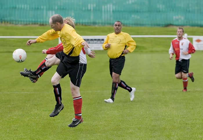 Action from the Gentoo charity match